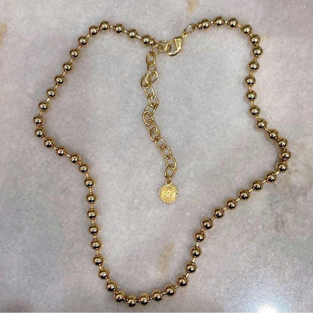 RJ Graziano Gold Ball Bead Necklace - Picture 4 of 9